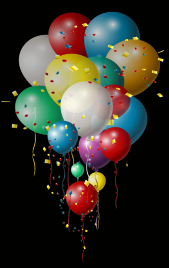 Celebration Neon Texture - Balloons & Serps