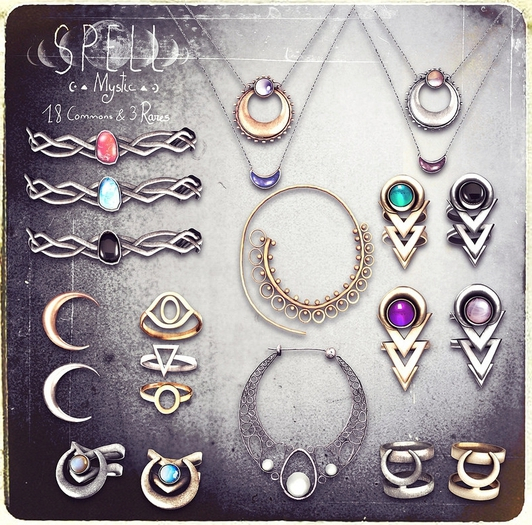 SPELL : Third eye Moon {silver}