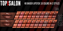 TOP1SALON - HD BAISER LIPSTICK (Genus) TAN NUDE