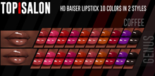 TOP1SALON - HD BAISER LIPSTICK (Genus) COFFEE BRIGHT