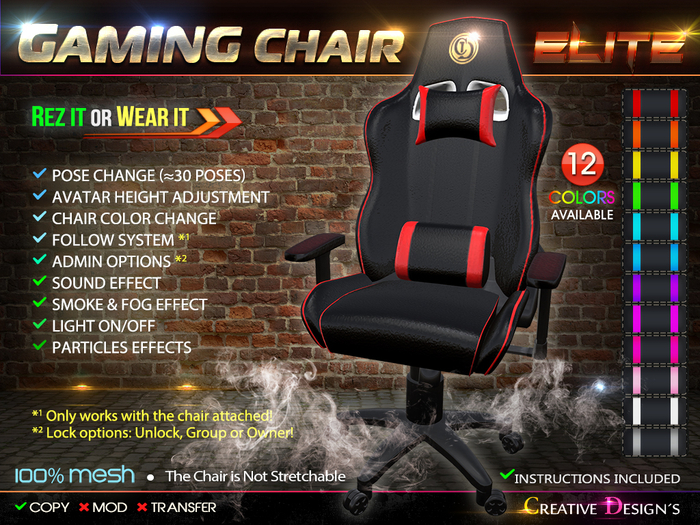::CreaTive DesiGn'S:: 0107 - Gaming Chair Elite