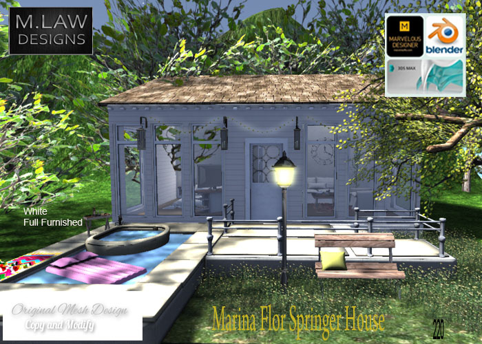 .:M.LAW:.Marina Flor Spring House White Box
