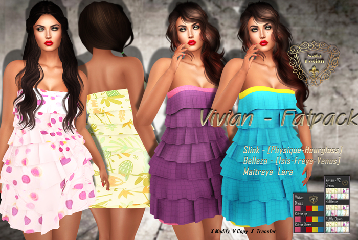 Nala Design - Vivian Ruffle Dress  - Fatpack