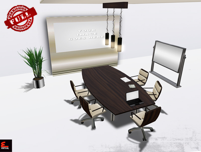 FULL PERM Office Furniture Conference Room Set - Beige 