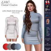 DEMO - LMC Mesh - Knit Dress IV - Turtle Neck with Belt