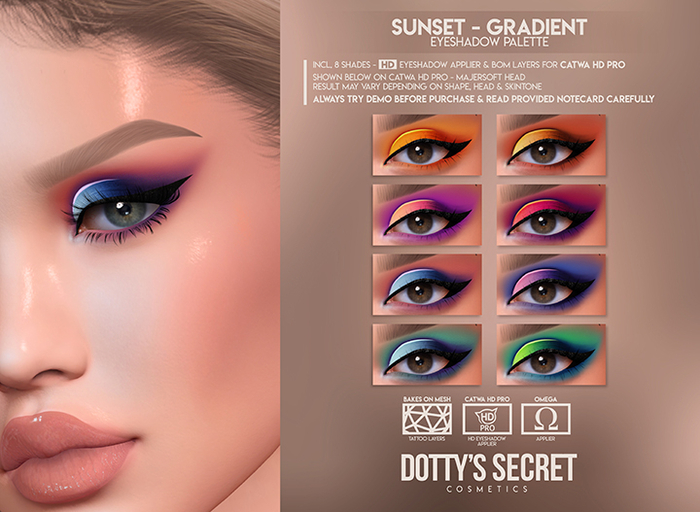 Dotty's Secret - Sunset [GRADIENT] - Eyeshadow [CATWA HD PRO]
