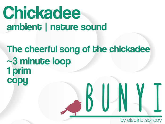 Bunyi Nature Sounds- Chickadee