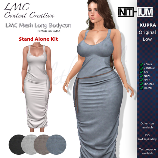DEMO - LMC Mesh - Long Bodycon - KUPRA