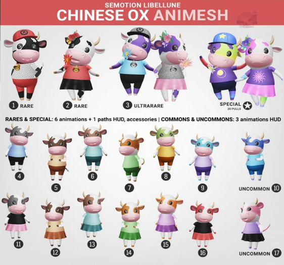 SEmotion Libellune Chinese Ox Animesh #17 UNCOMMON