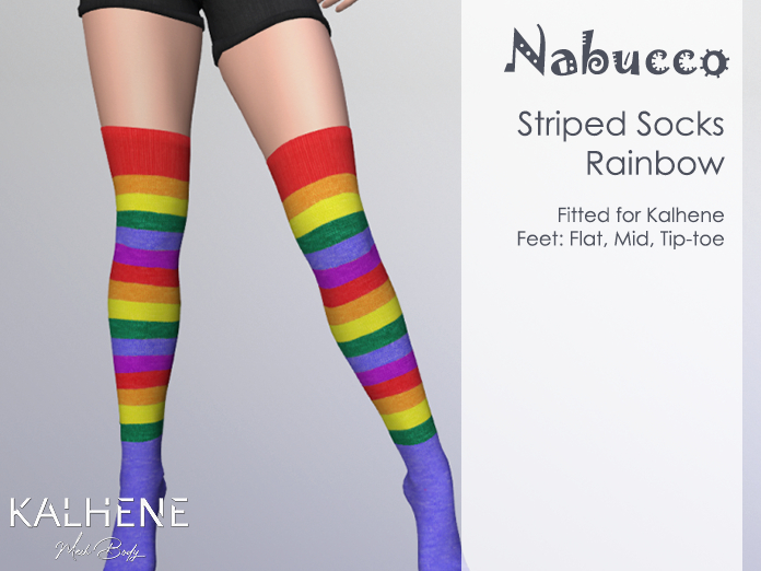 Nabucco Striped Socks Kalhene - Rainbow