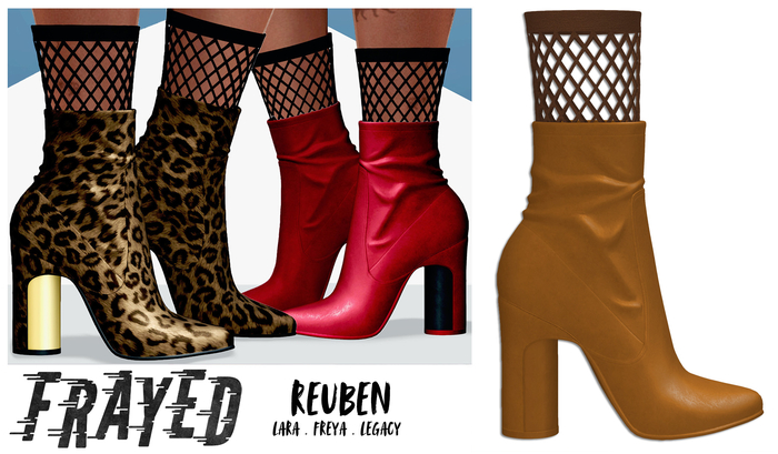 Frayed - Reuben Boots - Mustard