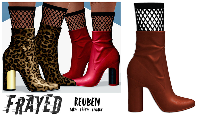 Frayed - Reuben Boots - Orange