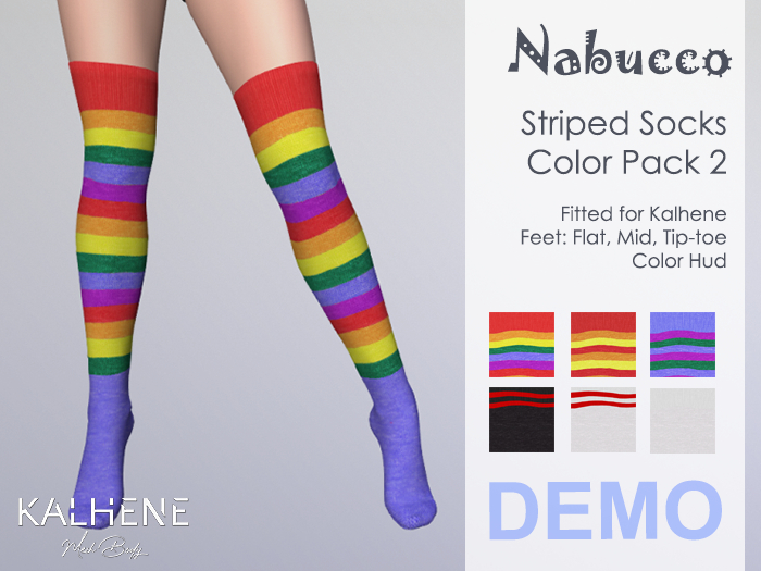 Nabucco Striped Socks Kalhene - Color Pack2 - DEMO