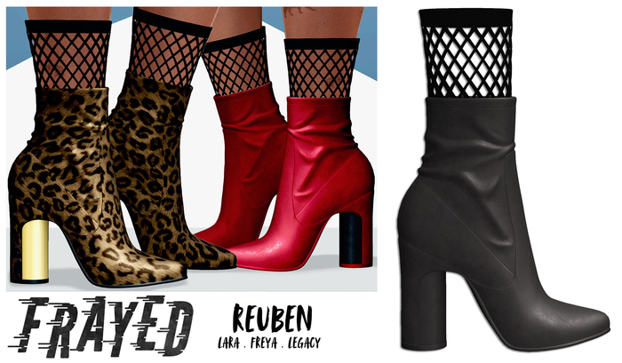 Frayed - Reuben Boots - Grey