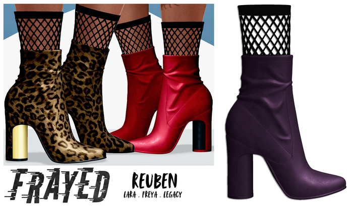 Frayed - Reuben Boots - Purple