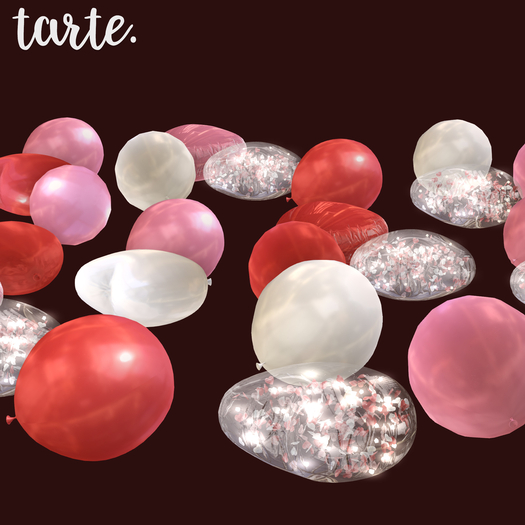 tarte. floor heart balloons