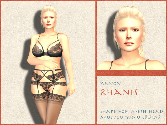 Kanon Female Shape - Rhanis DEMO - For LeLutka Lake