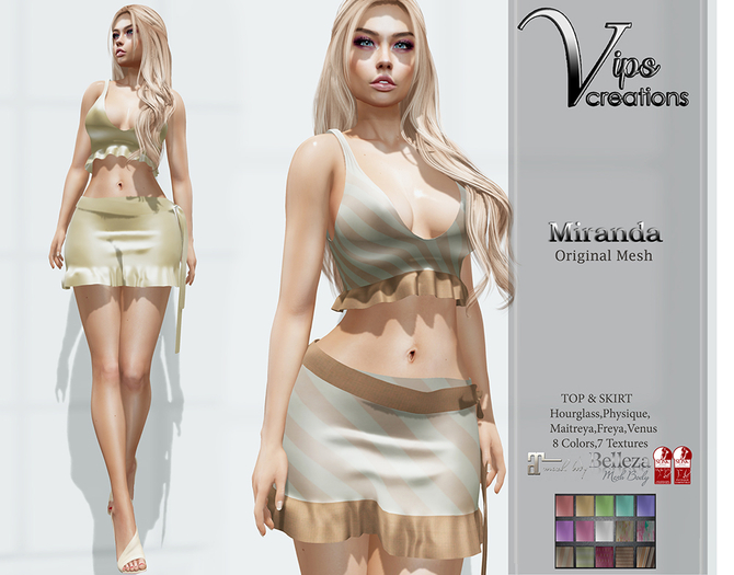 [Vips Creations] - Original Mesh Outfit - [Miranda]FITTED
