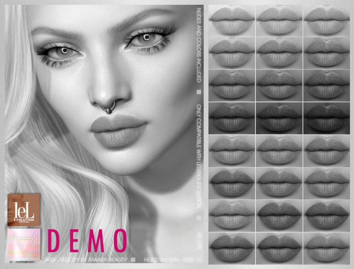 M I A R Y - Lilly HD Lipsticks (Lelutka Evolution) DEMO