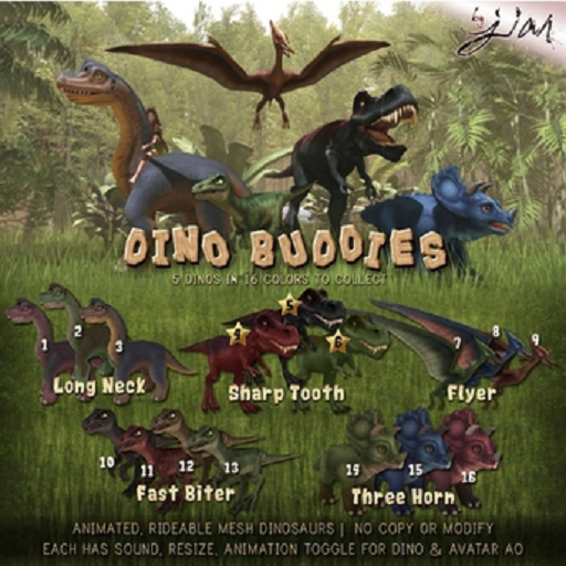 JIAN Dino Buddies :: 4. Sharp Tooth - Red (BOX) RARE