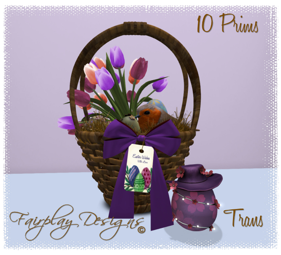 ~Red Robin Floral Easter Basket~