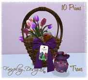 ~Red Robin Floral Easter Basket~