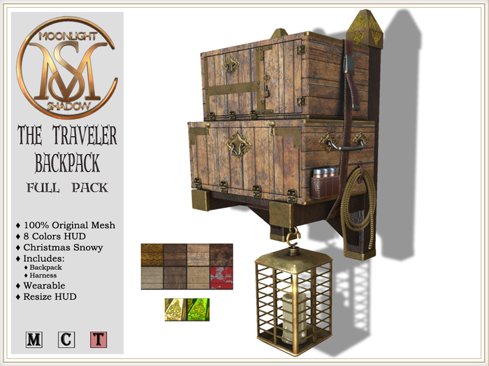 [MoonSha] The Traveler Backpack - FULL PACK (Boxed)