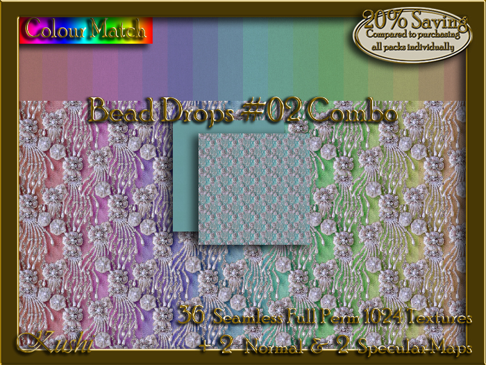 Bead Drops #02 Combo Seamless Texture Set