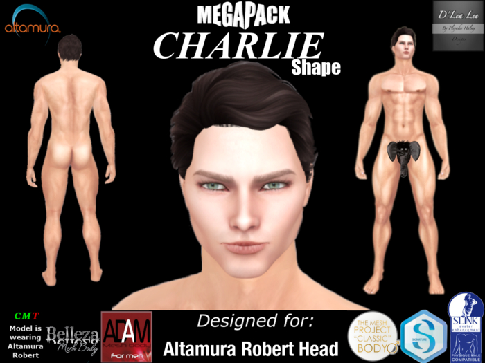 shape Charlie for Altamura: "ROBERT" Head MEGAPACK
