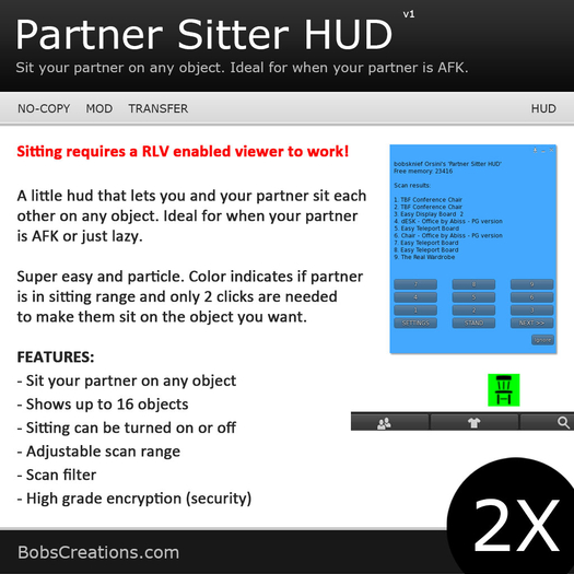 Partner Sitter HUD 