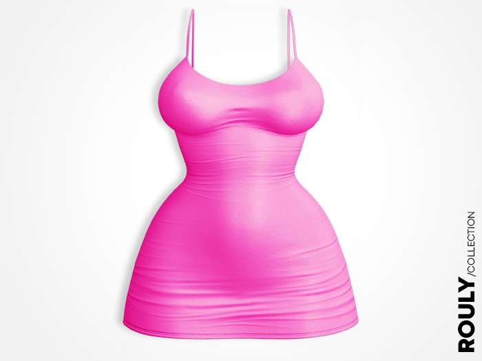 ROULY :: Puma Leather Dress - Fuxia