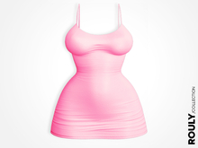 ROULY :: Puma Leather Dress - Bublegum