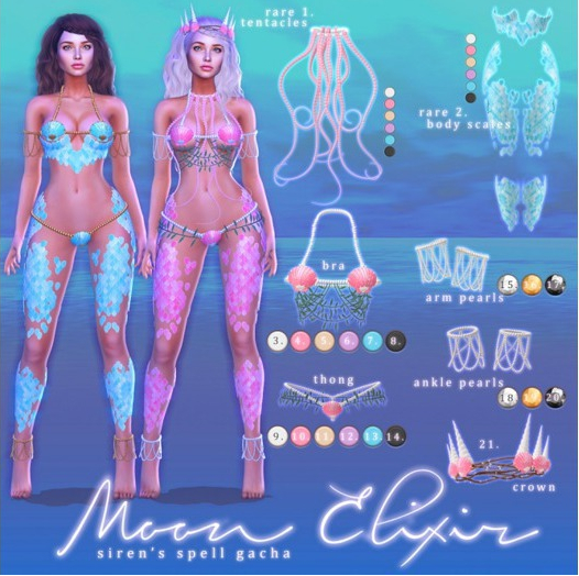 Moon Elixir - Siren's Spell - Lara - Arm & Ankle Pearls - Gold