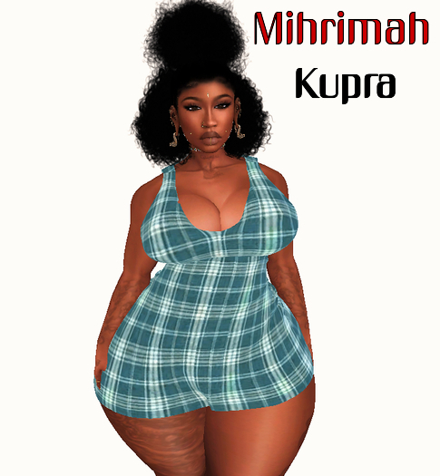 Dress Kupra Blue Plaid