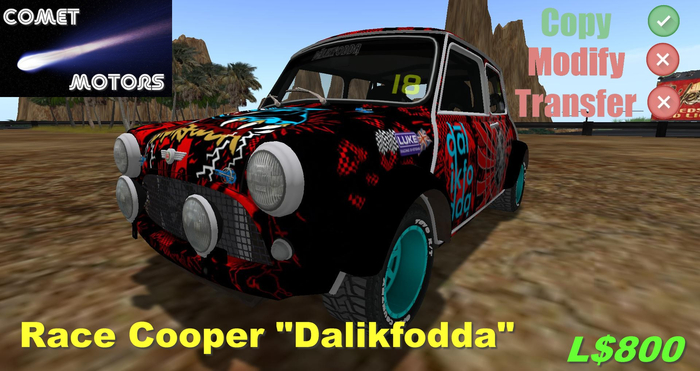 Mini Cooper Rally "Dalikfodda" tribute