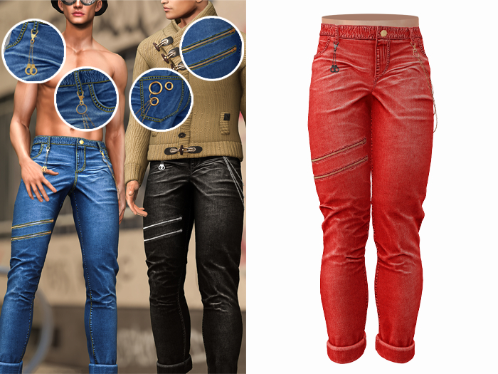 -[ vagrant ]- Henry Jeans - Light Red