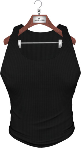 [GIULIADESIGN] -BREDY-TANK TOP BLACK