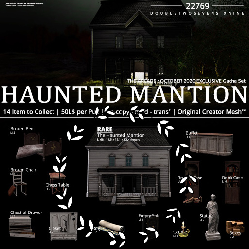 22769 - The Hounted Mansion - RARE