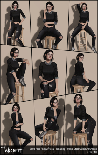 [piXit] Tabouret - Pose Pack - F