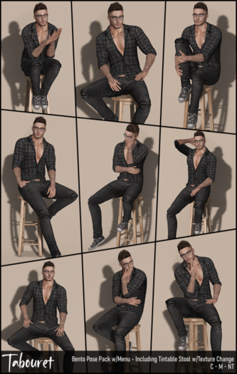 [piXit] Tabouret - Pose Pack - M