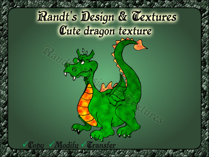 *PROMO* Cute Dragon from Randt´s Design & Textures
