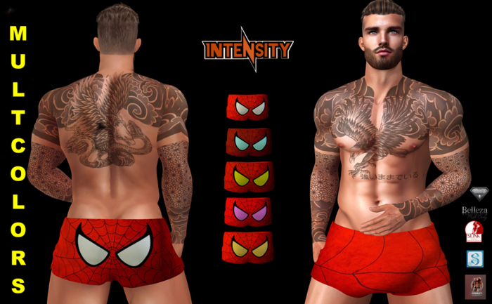 *INT*Hot Boxer SPIDERS EYES MULTCOLORS