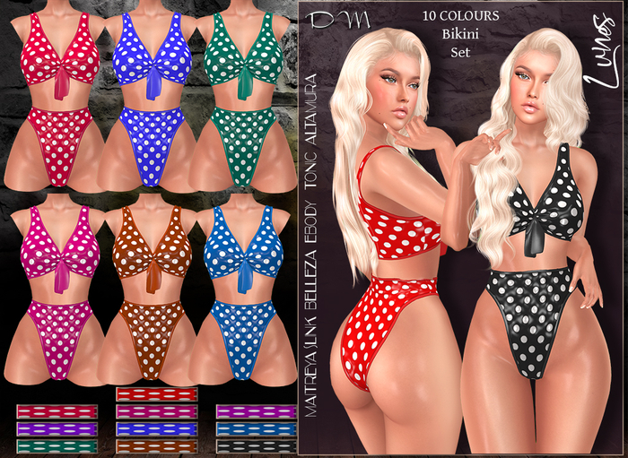 DM ~ Lunes Bikini Set Dots 