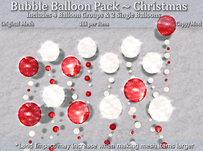 LOVE - BUBBLE BALLOONS - CHRISTMAS
