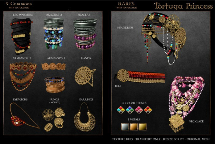 . aisling . Tortuga Princess - Rings