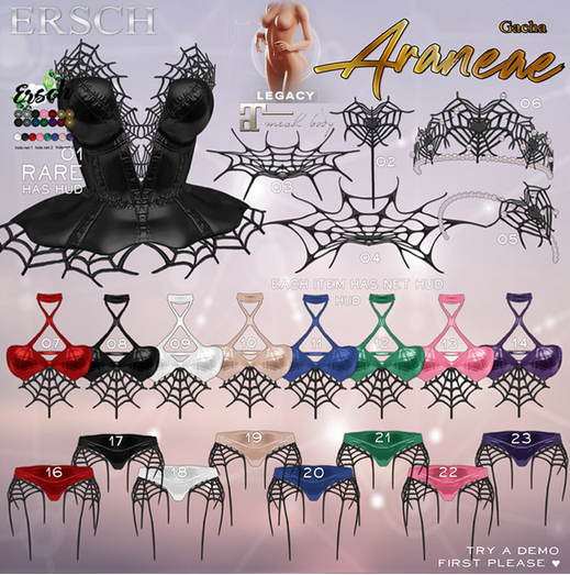01. ERSCH - Araneae Gacha {Lara} Corset RARE