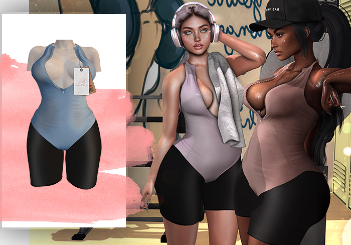 [AB] Sporty Bodysuit Blue