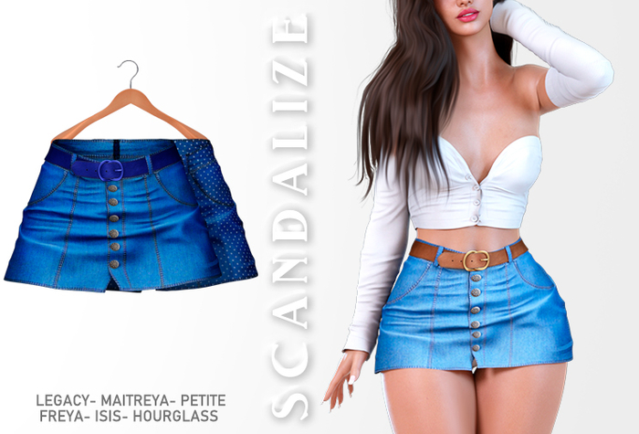 Scandalize. Zarihas SKIRT JEANS.1