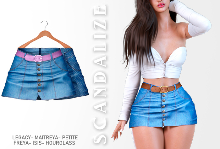 Scandalize. Zarihas SKIRT JEANS.13