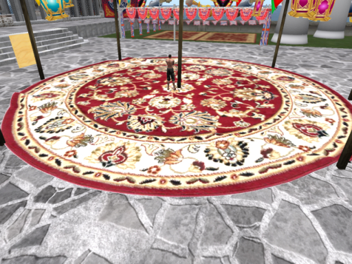 Ramdan round Rug good texture 